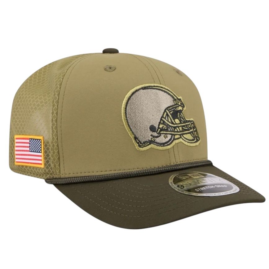 Cleveland Browns Men's Green New Era Salute to Service 9SEVENTY Adjustable Hat Cleveland Browns Men's Green New Era Salute to Service 9SEVENTY Adjustable Hat