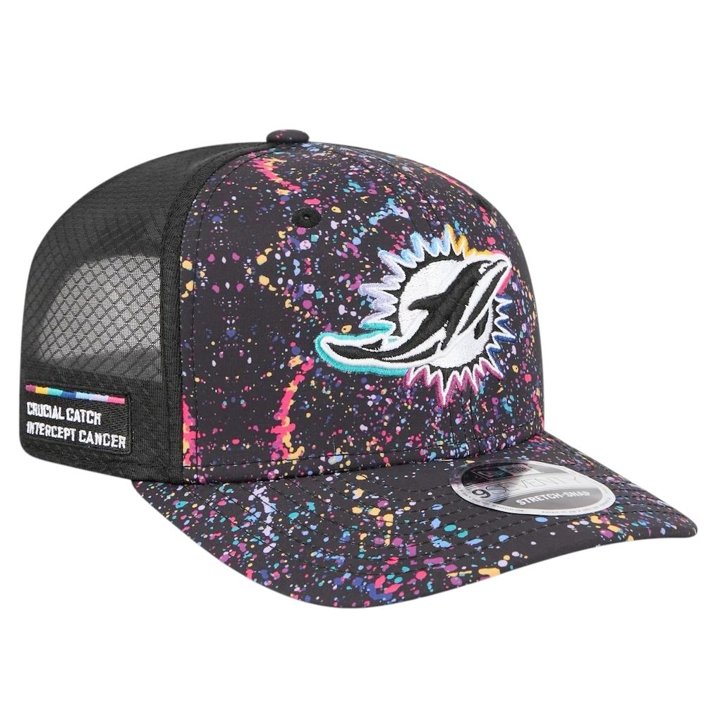 Miami Dolphins Men’s Black New Era NFL Crucial Catch 9SEVENTY Adjustable Hat Miami Dolphins Men’s Black New Era NFL Crucial Catch 9SEVENTY Adjustable Hat