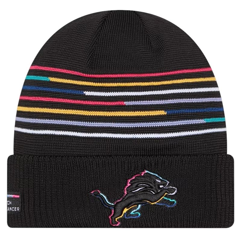 Detroit Lions Men’s Black NFL Crucial Catch Cuffed Knit Hat Detroit Lions Men’s Black NFL Crucial Catch Cuffed Knit Hat