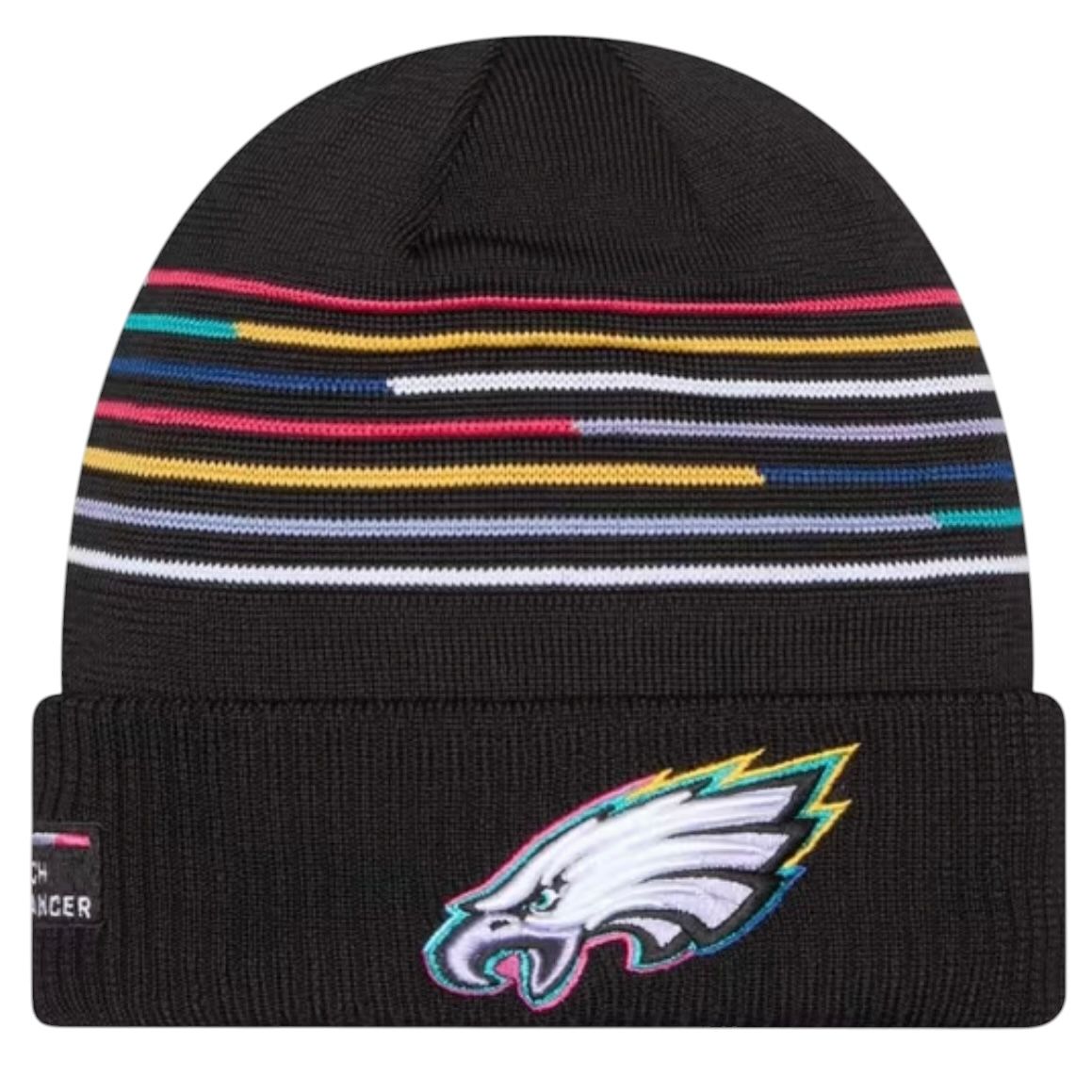 Philadelphia Eagles Men’s Black NFL Crucial Catch Cuffed Knit Hat