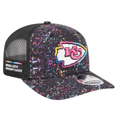 Kansas City Chiefs Men’s Black New Era NFL Crucial Catch 9SEVENTY Adjustable Hat