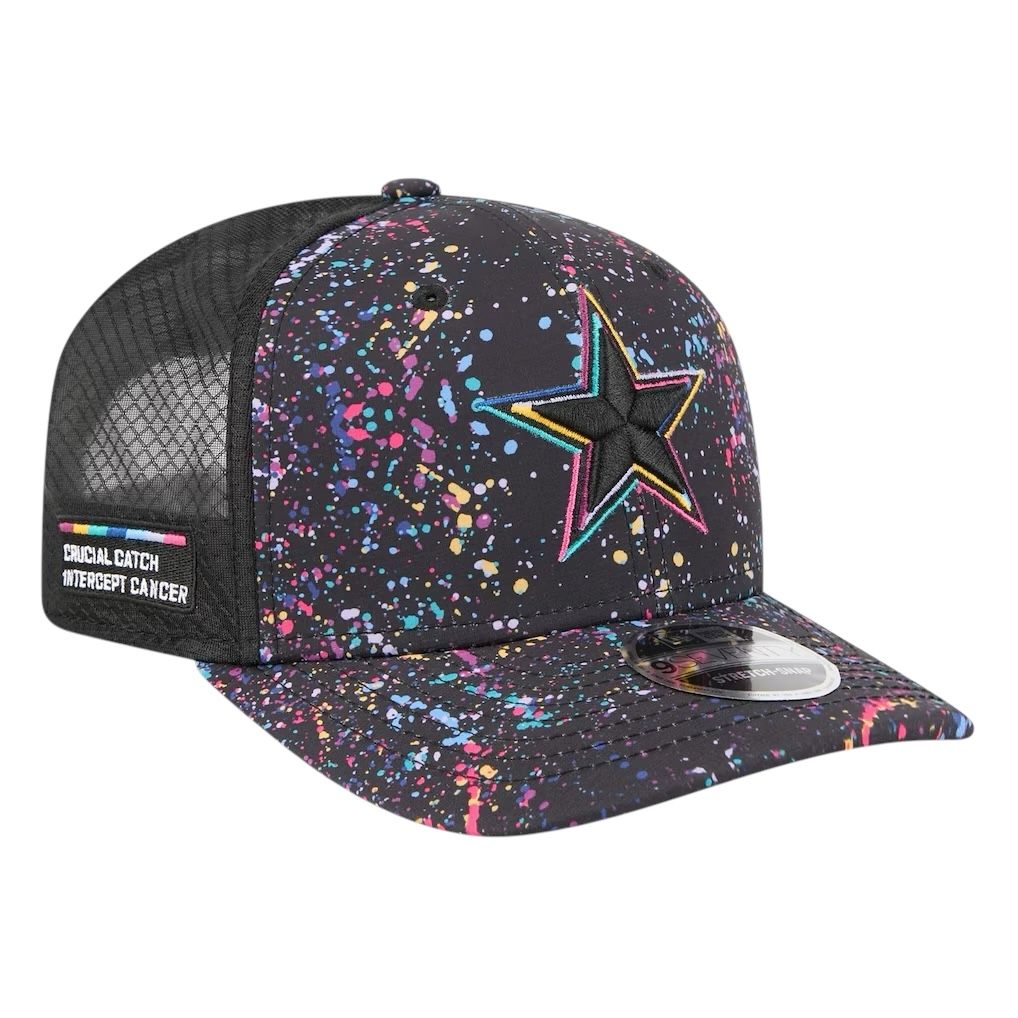 Dallas Cowboys Men’s Black New Era NFL Crucial Catch 9SEVENTY Adjustable Hat