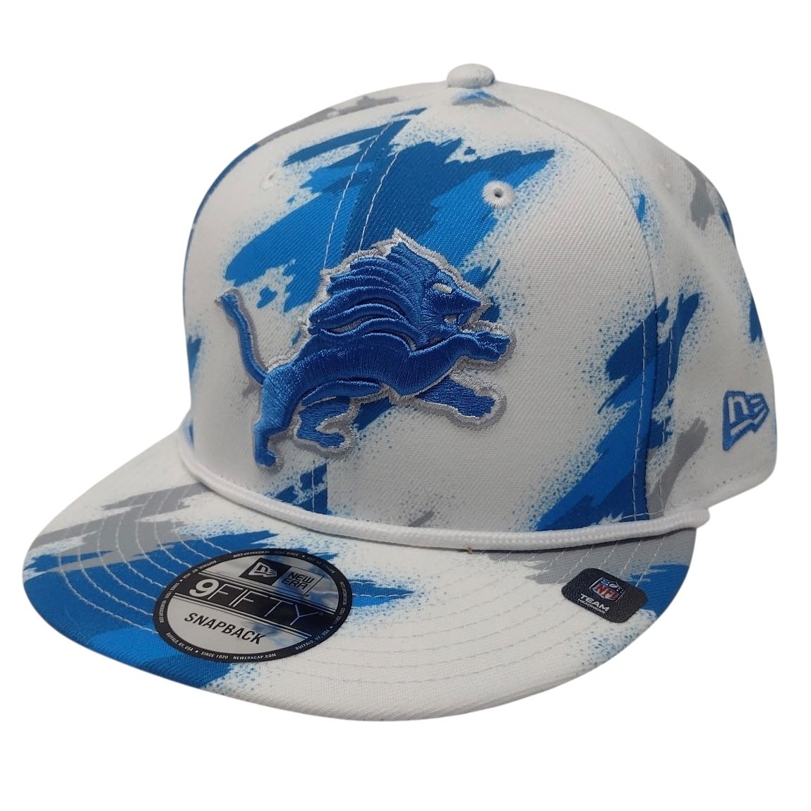 Detroit Lions Men’s Paint New Era 9Fifty Snapback Hat
