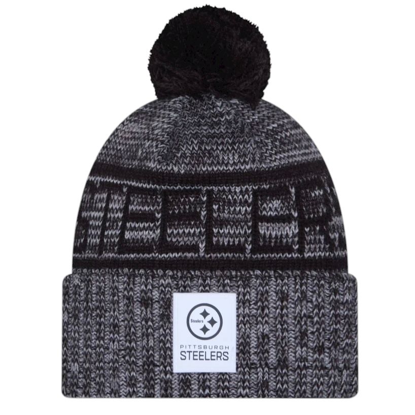 Pittsburgh Steelers Men’s New Era Sideline Cold Weather Cuffed Knit Pom Hat Pittsburgh Steelers Men’s New Era Sideline Cold Weather Cuffed Knit Pom Hat