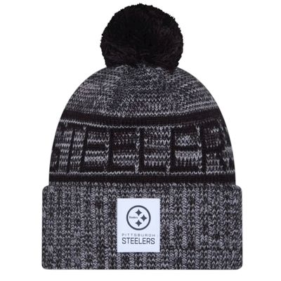 Pittsburgh Steelers Men’s New Era Sideline Cold Weather Cuffed Knit Pom Hat Pittsburgh Steelers Men’s New Era Sideline Cold Weather Cuffed Knit Pom Hat