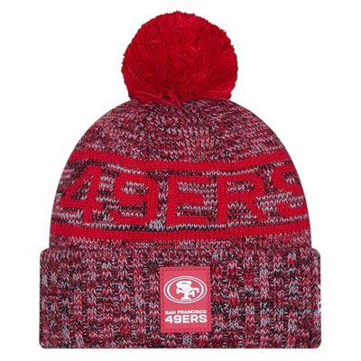 San Francisco 49ers Men’s New Era Sideline Cold Weather Cuffed Knit Pom Hat San Francisco 49ers Men’s New Era Sideline Cold Weather Cuffed Knit Pom Hat