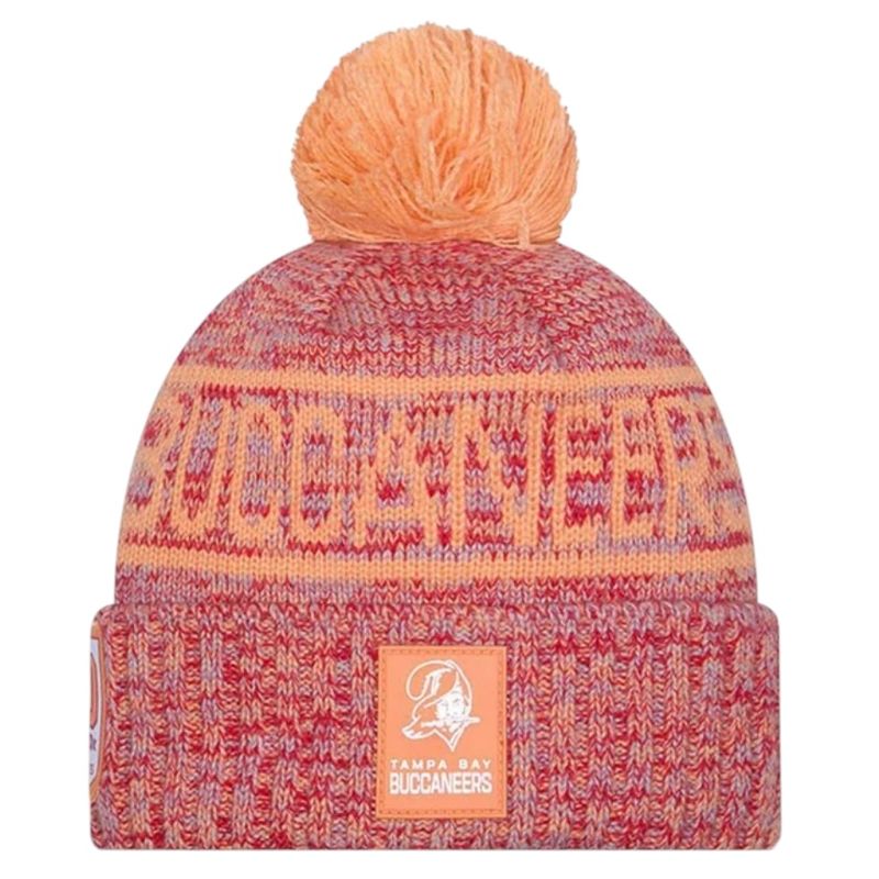 Tampa Bay Buccaneers Men’s New Era Sideline Cold Weather Cuffed Knit Pom Hat