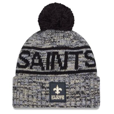 New Orleans Saints Men’s New Era Sideline Cold Weather Cuffed Knit Pom Hat