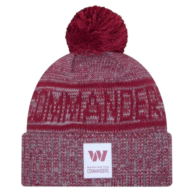 Washington Commanders Men’s New Era Sideline Cold Weather Cuffed Knit Pom Hat