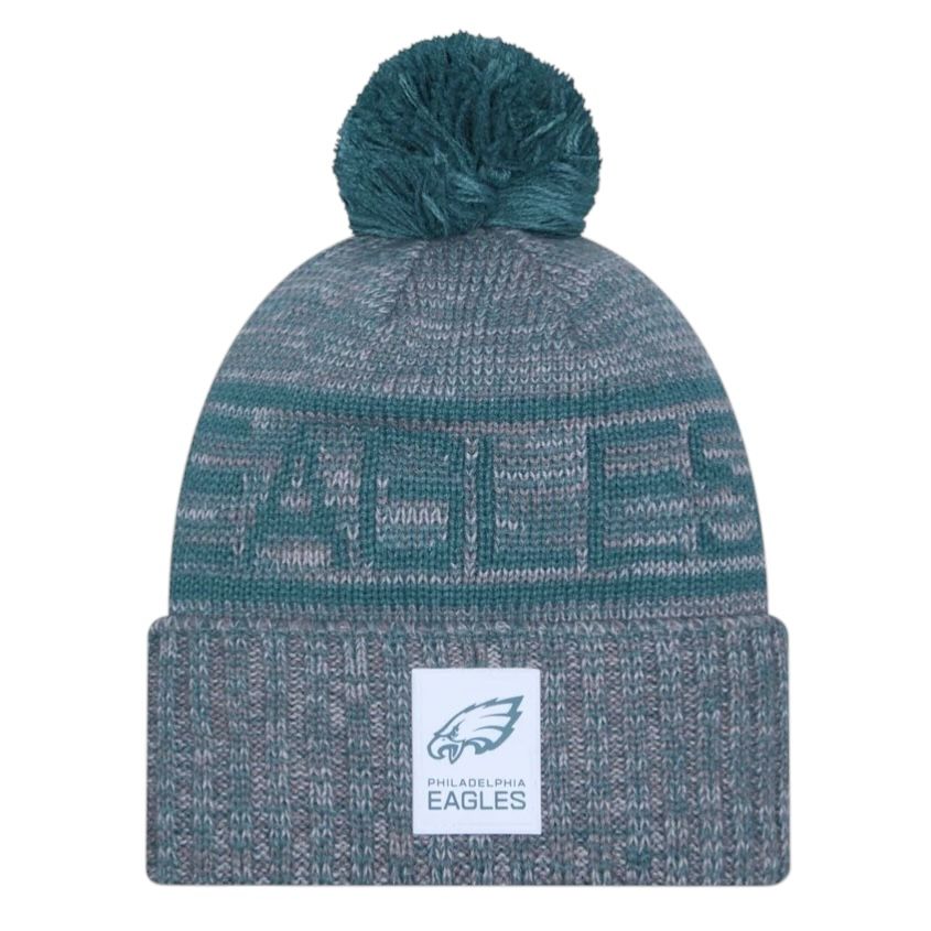 Philadelphia Eagles Men’s New Era Sideline Cold Weather Cuffed Knit Pom Hat