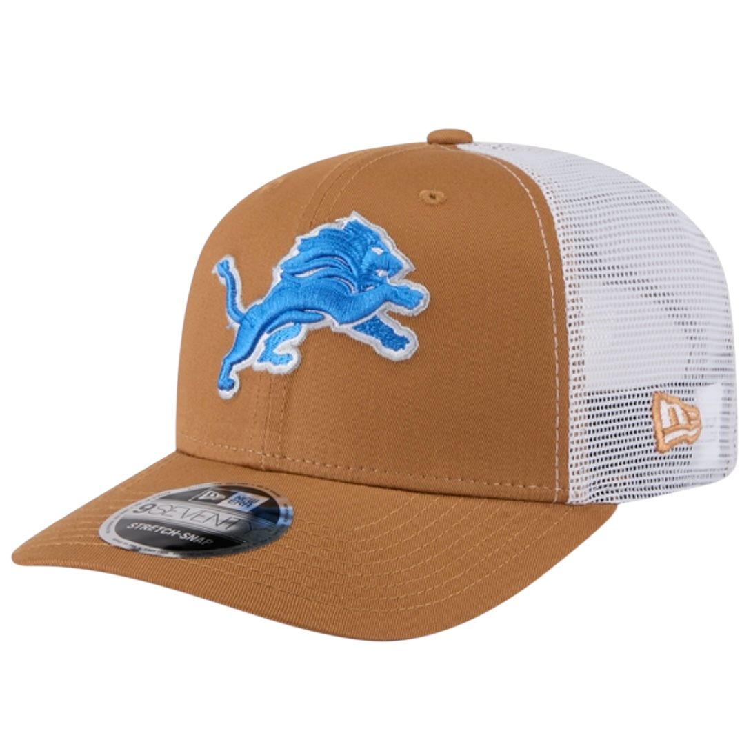 Detroit Lions Men's Bronze Classic Trucker New Era NFL 9Seventy Stretch-Snap Hat