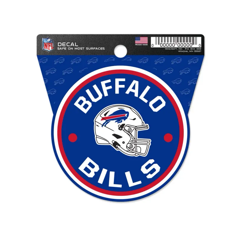 Buffalo Bills Round 3" x 3" Decal