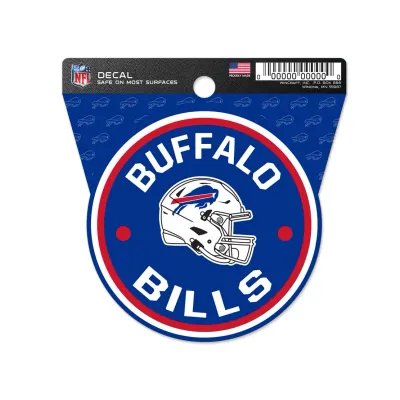 Buffalo Bills Round 3" x 3" Decal