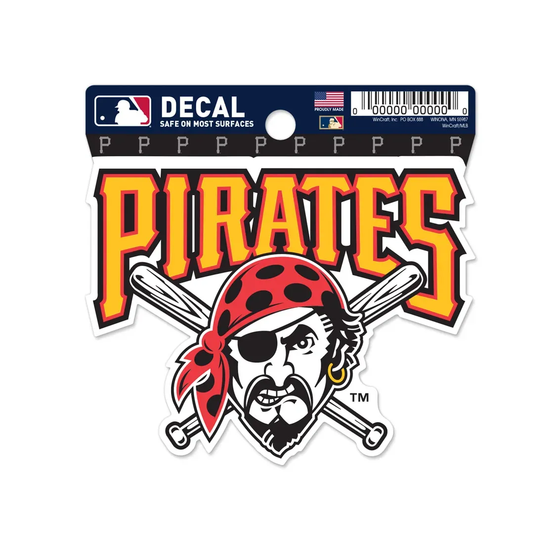Pittsburgh Pirates Logo 3" x 3" Decal
