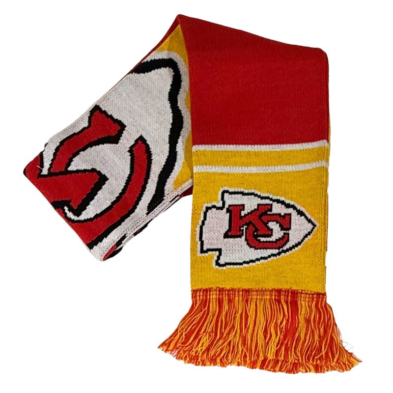Kansas City Chiefs Cropped Big Logo Adult Knit Scarf Kansas City Chiefs Cropped Big Logo Adult Knit Scarf