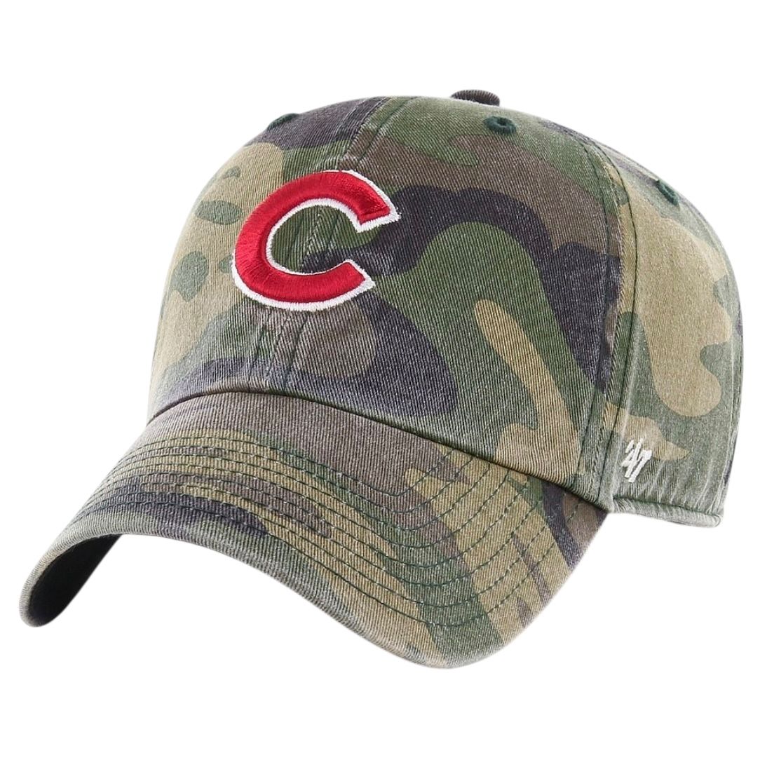 Chicago Cubs Men’s Camo 47 Brand Clean Up Adjustable Hat