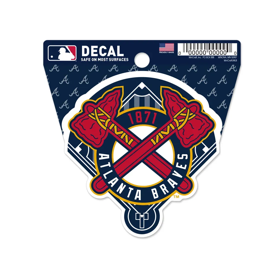 Atlanta Braves Logo 3" x 3" Decal