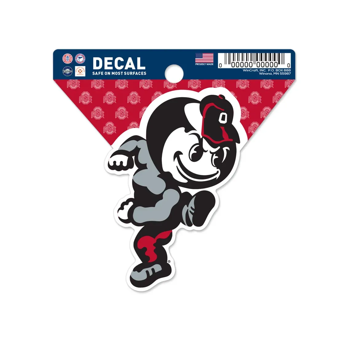 Ohio State Buckeyes Mascot 3" x 3" Decal