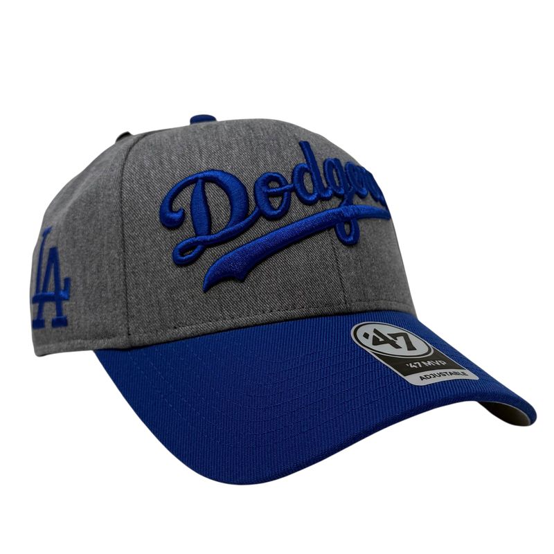 Los Angeles Dodgers Men's Charcoal 47 Brand MVP Adjustable Hat Los Angeles Dodgers Men's Charcoal 47 Brand MVP Adjustable Hat