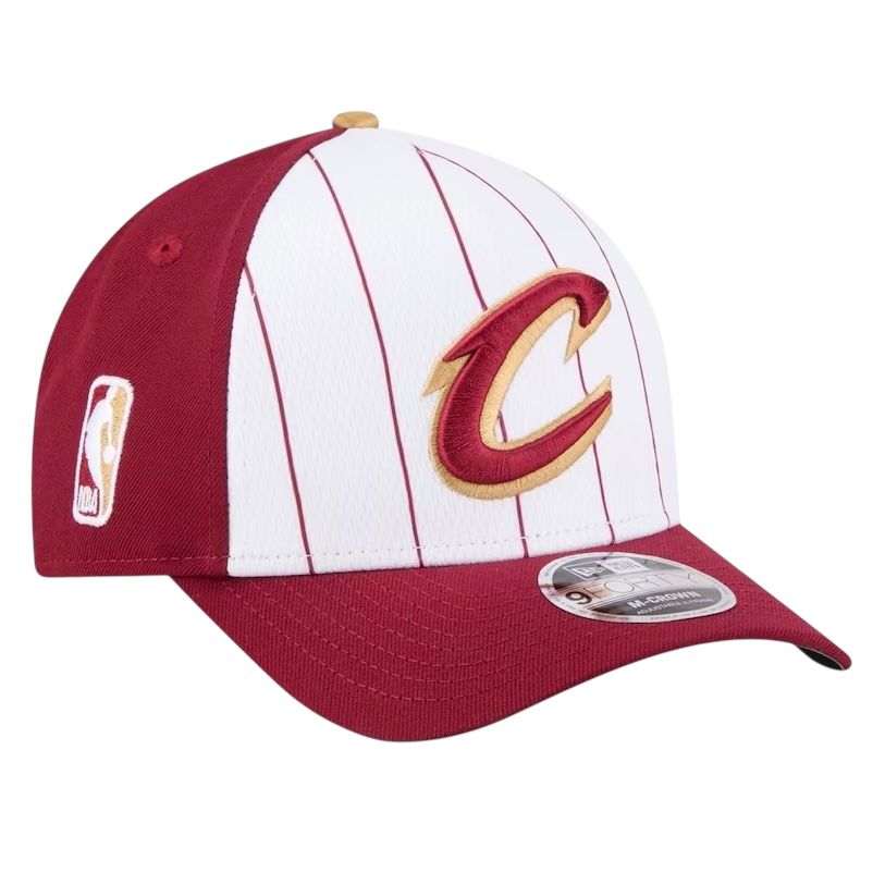 Cleveland Cavaliers Men's White/Wine New Era NBA Tipoff 9FORTY M-Crown Adjustable A-Frame Hat