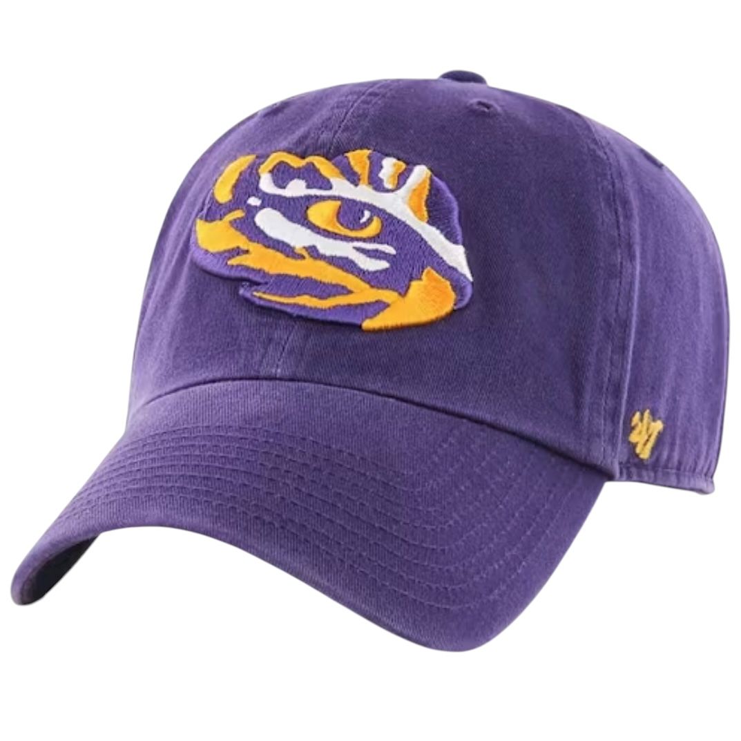 LSU Tigers Men’s Purple 47 Brand Clean Up Adjustable Hat