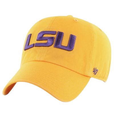 LSU Tigers Men’s Yellow 47 Brand Clean Up Adjustable Hat