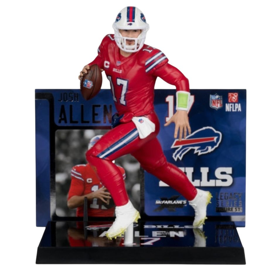 Buffalo Bills Josh Allen Color Rush Jersey NFL McFarlane Legacy Series Figure #51 Buffalo Bills Josh Allen Color Rush Jersey NFL McFarlane Legacy Series Figure #51