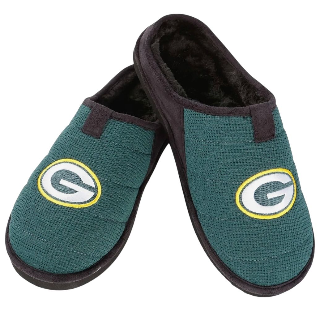 Green Bay Packers Men's Thermal Slippers Green Bay Packers Men's Thermal Slippers