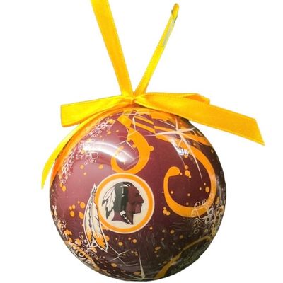 Washington Redskins Decoupage Glass Ball Ornament Washington Redskins Decoupage Glass Ball Ornament