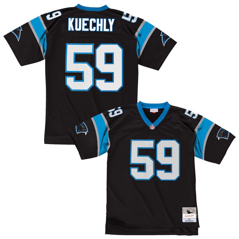 Carolina Panthers Luke Kuechly 1996 Black Men's Mitchell & Ness Legacy Jersey