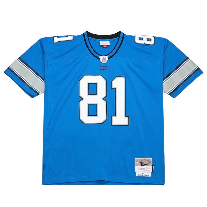 Detroit Lions Calvin Johnson 2007 Blue Men's Mitchell & Ness Legacy Jersey Detroit Lions Calvin Johnson 2007 Blue Men's Mitchell & Ness Legacy Jersey