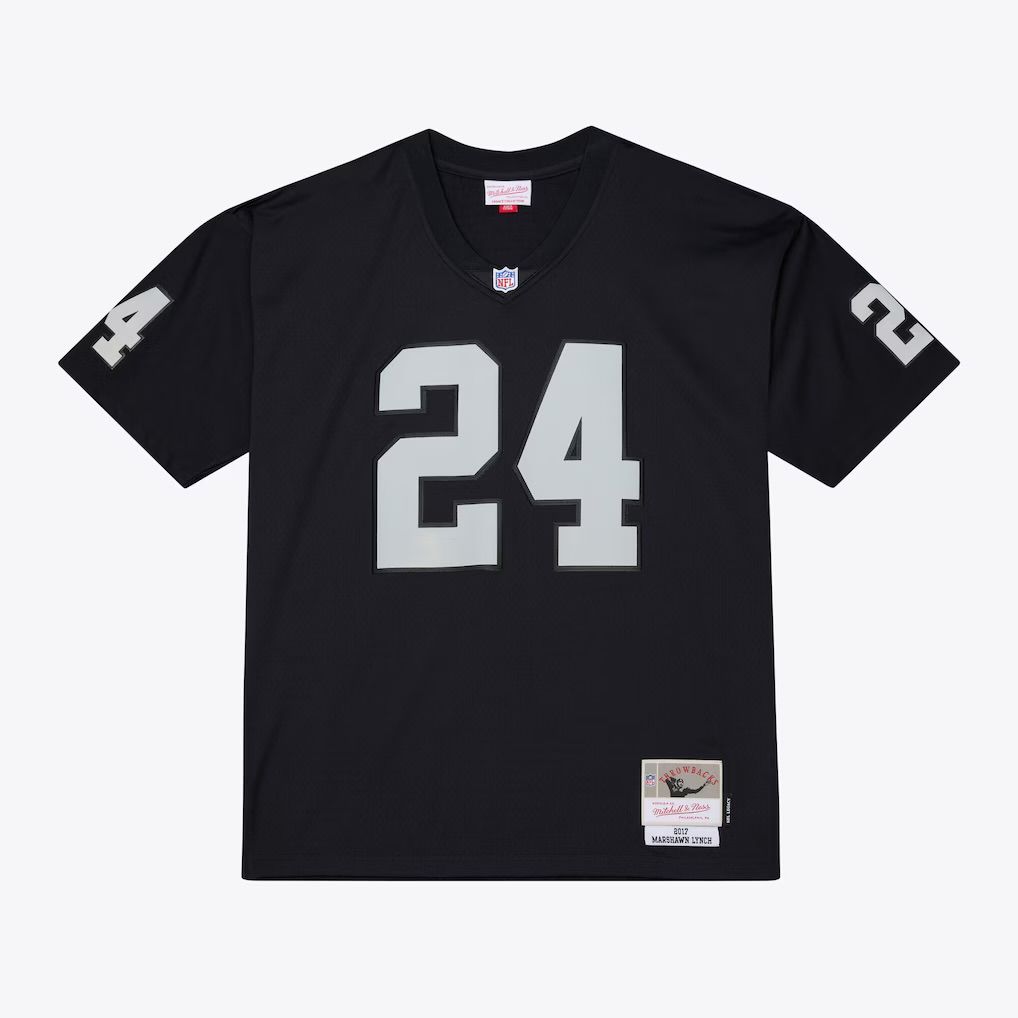 Las Vegas Raiders Marshawn Lynch 2017 Black Mitchell & Ness Men's Legacy Jersey