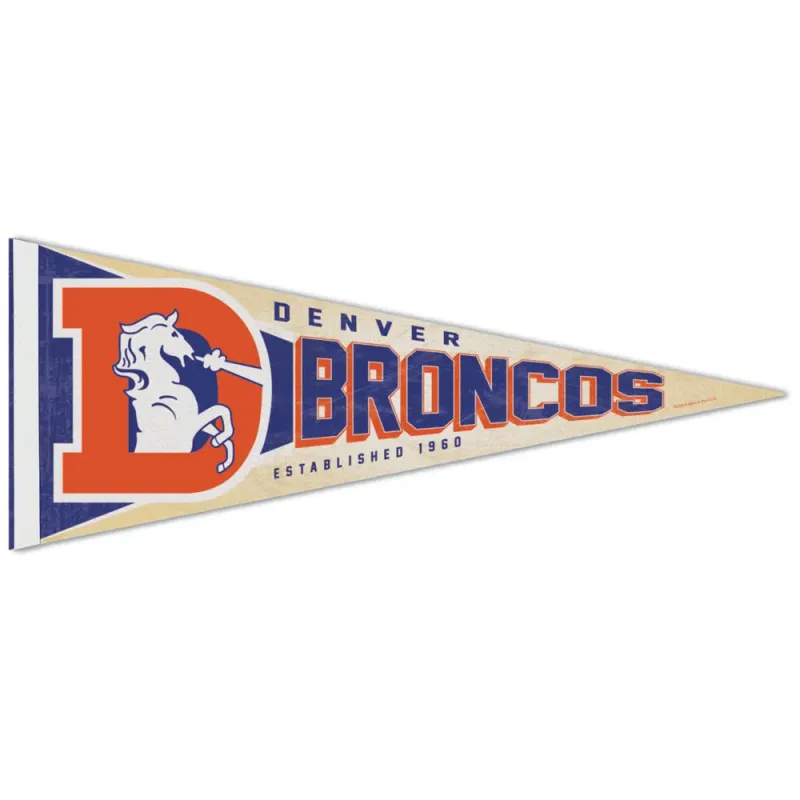Denver Broncos Historic 12 Denver Broncos Historic 12" x 30" Premium Pennant