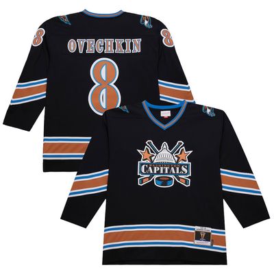 Washington Capitals Alexander Ovechkin 2005-06 Men’s Black Mitchell & Ness Blue Line Player Jersey Washington Capitals Alexander Ovechkin 2005-06 Men’s Black Mitchell & Ness Blue Line Player Jersey