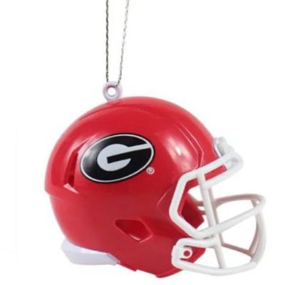 Georgia Bulldogs Team Helmet Christmas Ornament