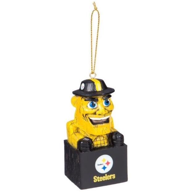 Pittsburgh Steelers Tiki Mascot Ornament