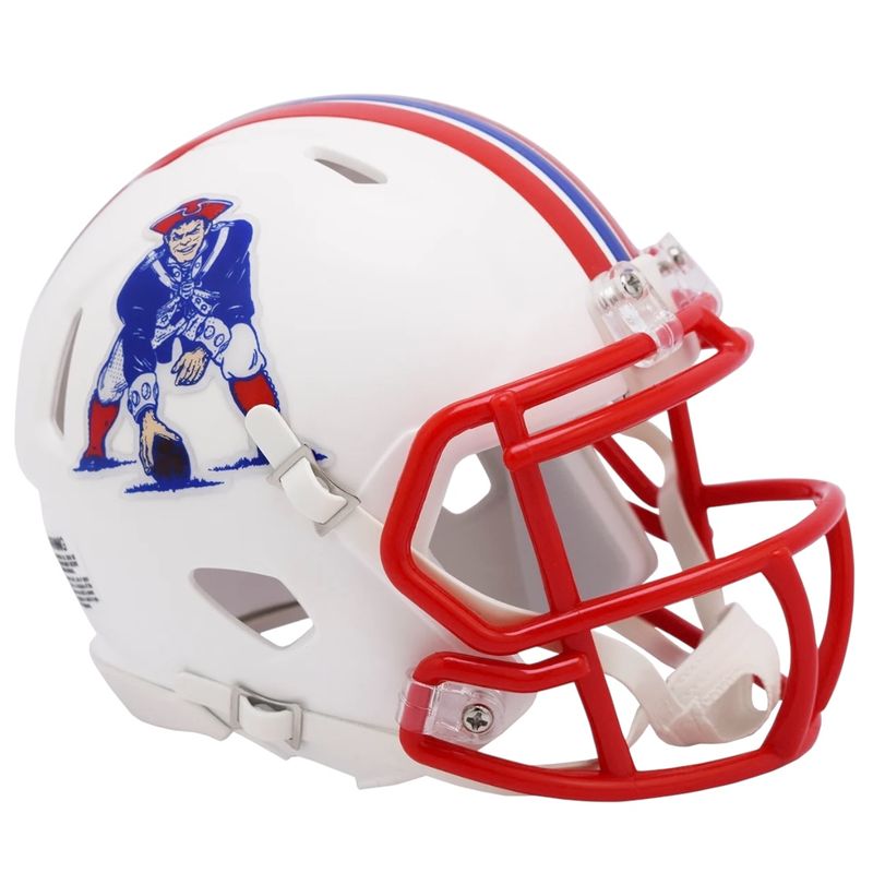 New England Patriots 1990-92 Throwback Riddell Speed Mini Helmet New England Patriots 1990-92 Throwback Riddell Speed Mini Helmet