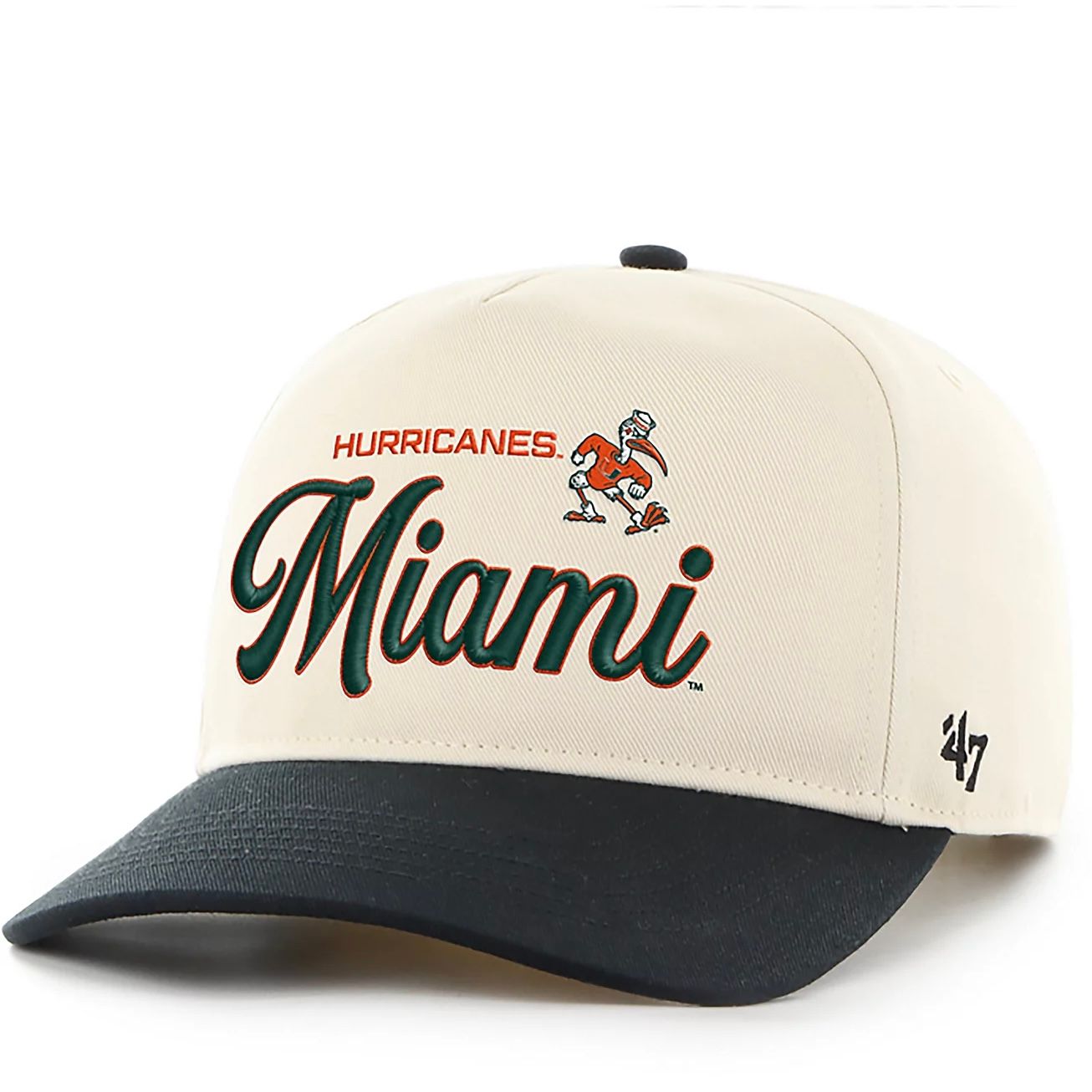 Miami Hurricanes Men’s Natural 47 Brand Hitch Adjustable Hat