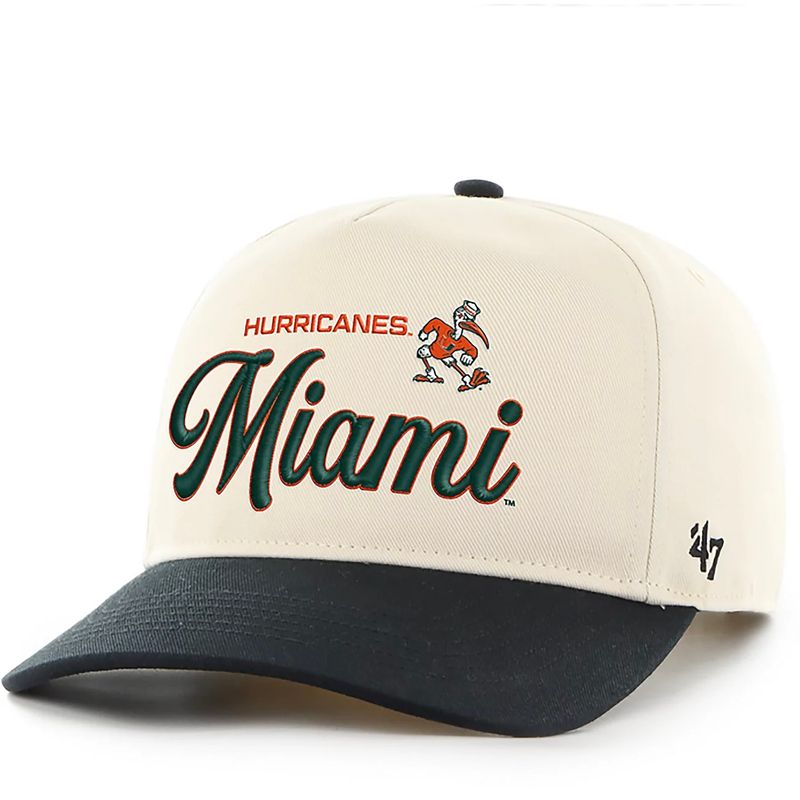 Miami Hurricanes Men’s Natural 47 Brand Hitch Adjustable Hat Miami Hurricanes Men’s Natural 47 Brand Hitch Adjustable Hat