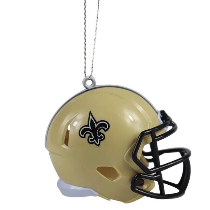 New Orleans Saints Team Helmet Christmas Ornament