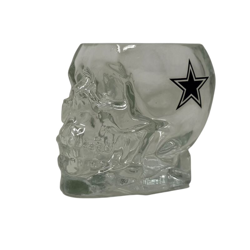 Dallas Cowboys 2 Ounce Skull Shot Glass Dallas Cowboys 2 Ounce Skull Shot Glass