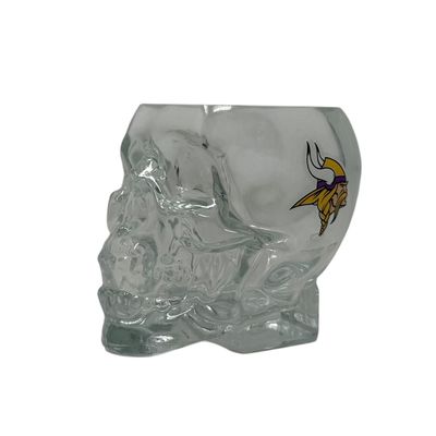 Minnesota Vikings 2 Ounce Skull Shot Glass