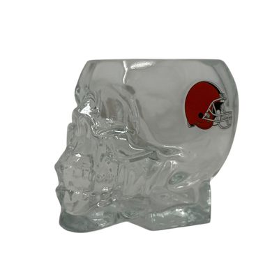 Cleveland Browns 2 Ounce Skull Shot Glass Cleveland Browns 2 Ounce Skull Shot Glass
