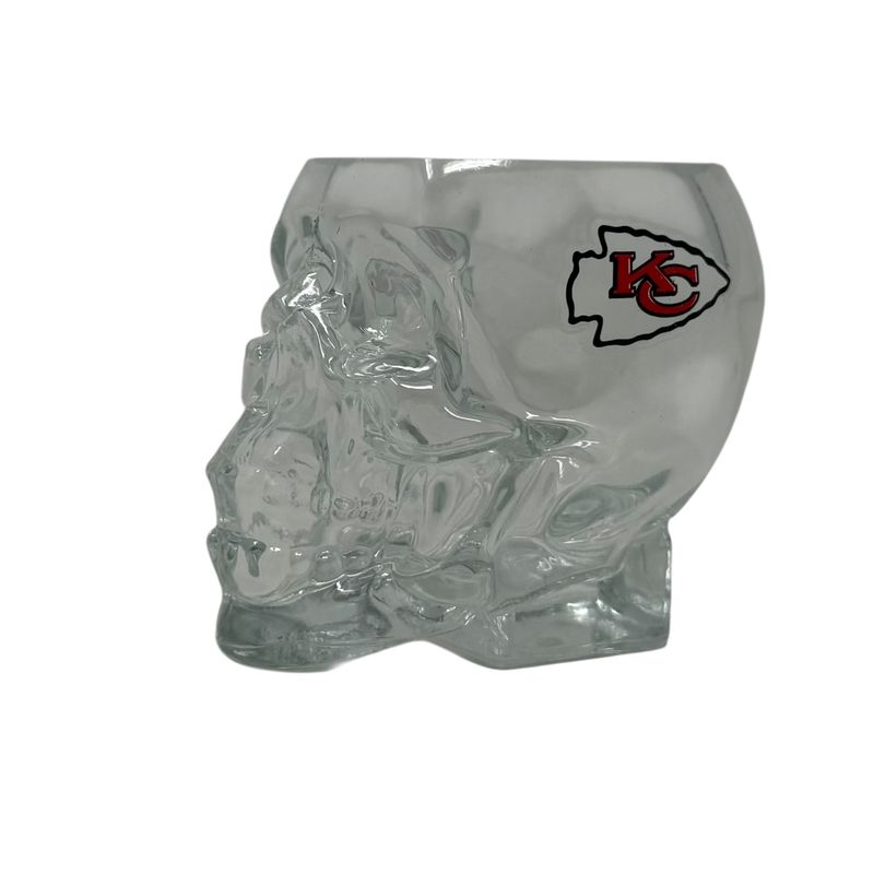 Kansas City Chiefs 2 Ounce Skull Shot Glass Kansas City Chiefs 2 Ounce Skull Shot Glass