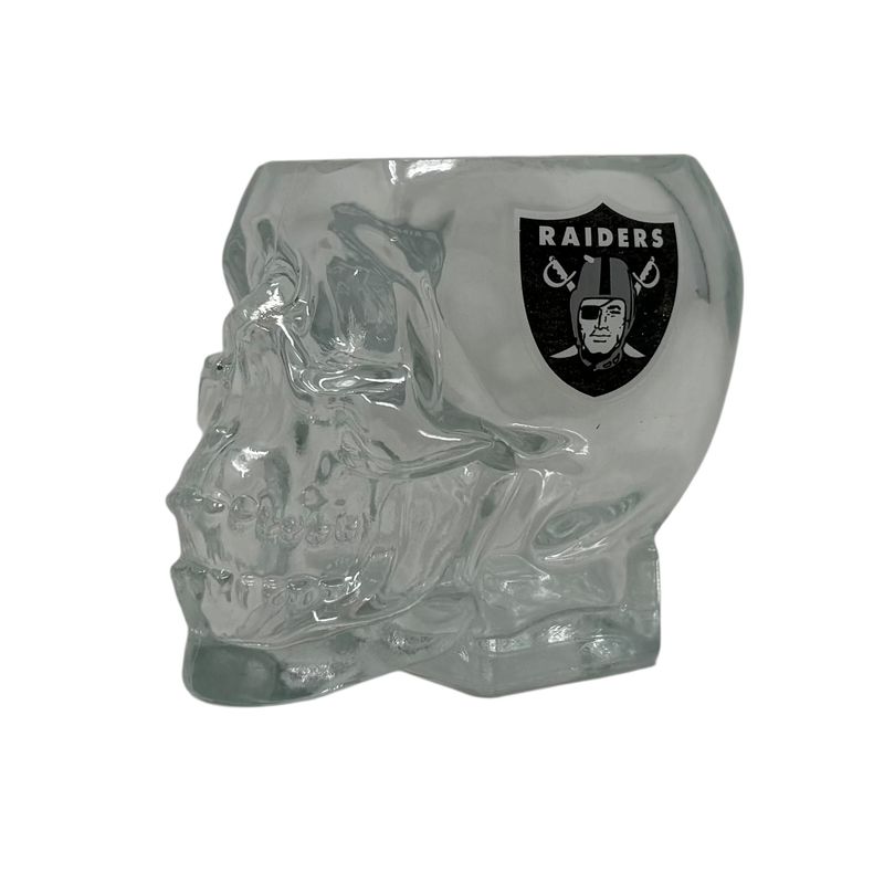 Las Vegas Raiders 2 Ounce Skull Shot Glass Las Vegas Raiders 2 Ounce Skull Shot Glass
