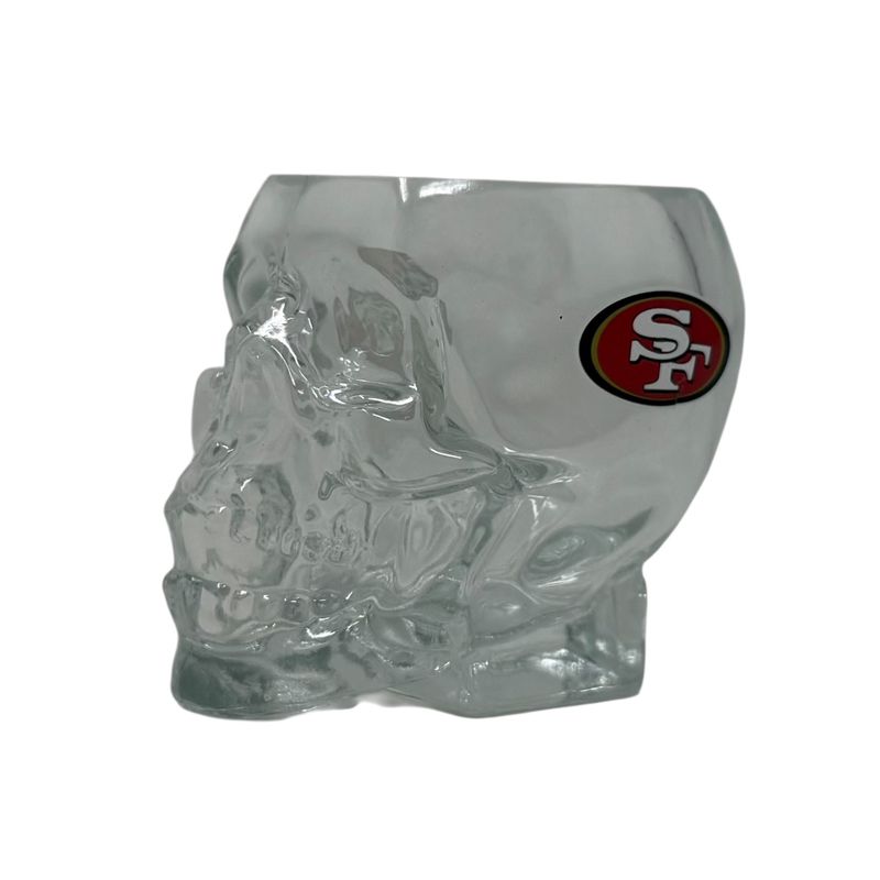 San Francisco 49ers 2 Ounce Skull Shot Glass San Francisco 49ers 2 Ounce Skull Shot Glass