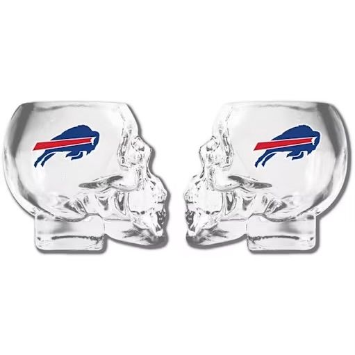 Buffalo Bills 2 Ounce Skull Shot Glass