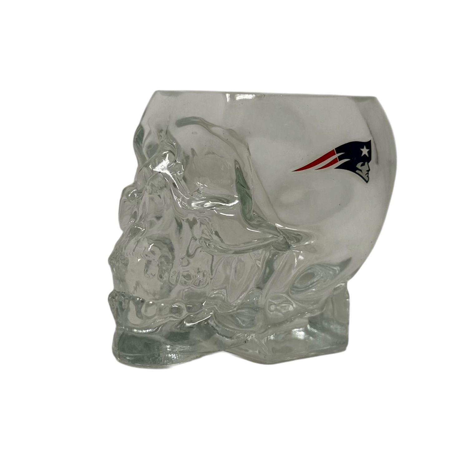 New England Patriots 2 Ounce Skull Shot Glass