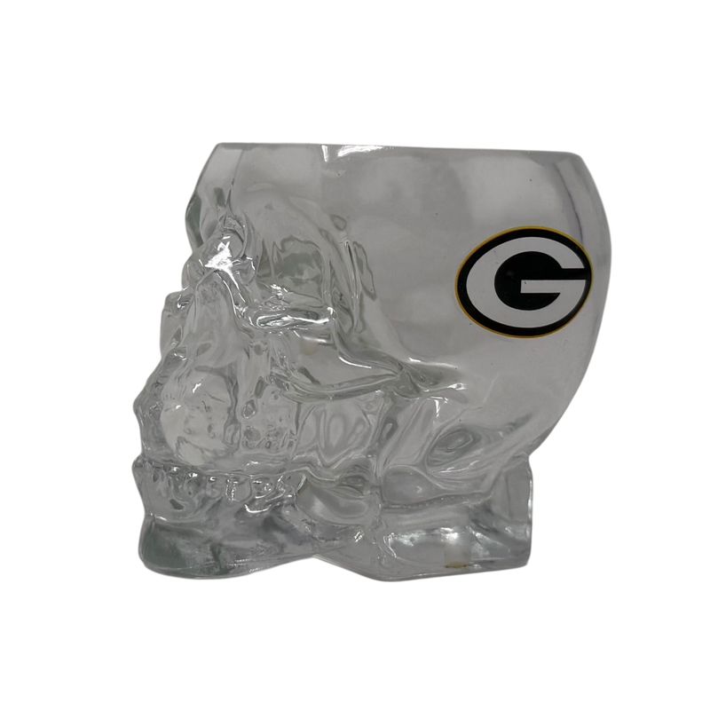 Green Bay Packers 2 Ounce Skull Shot Glass Green Bay Packers 2 Ounce Skull Shot Glass