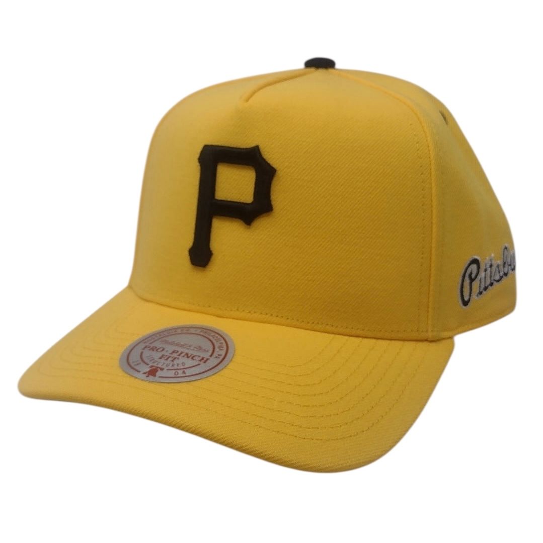 Pittsburgh Pirates Men’s Yellow Mitchell & Ness MLB Legendary Home Pro Snapback Adjustable Hat